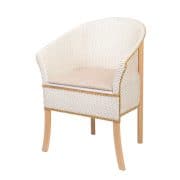 Deluxe Basketweave Commode - Left Angle View